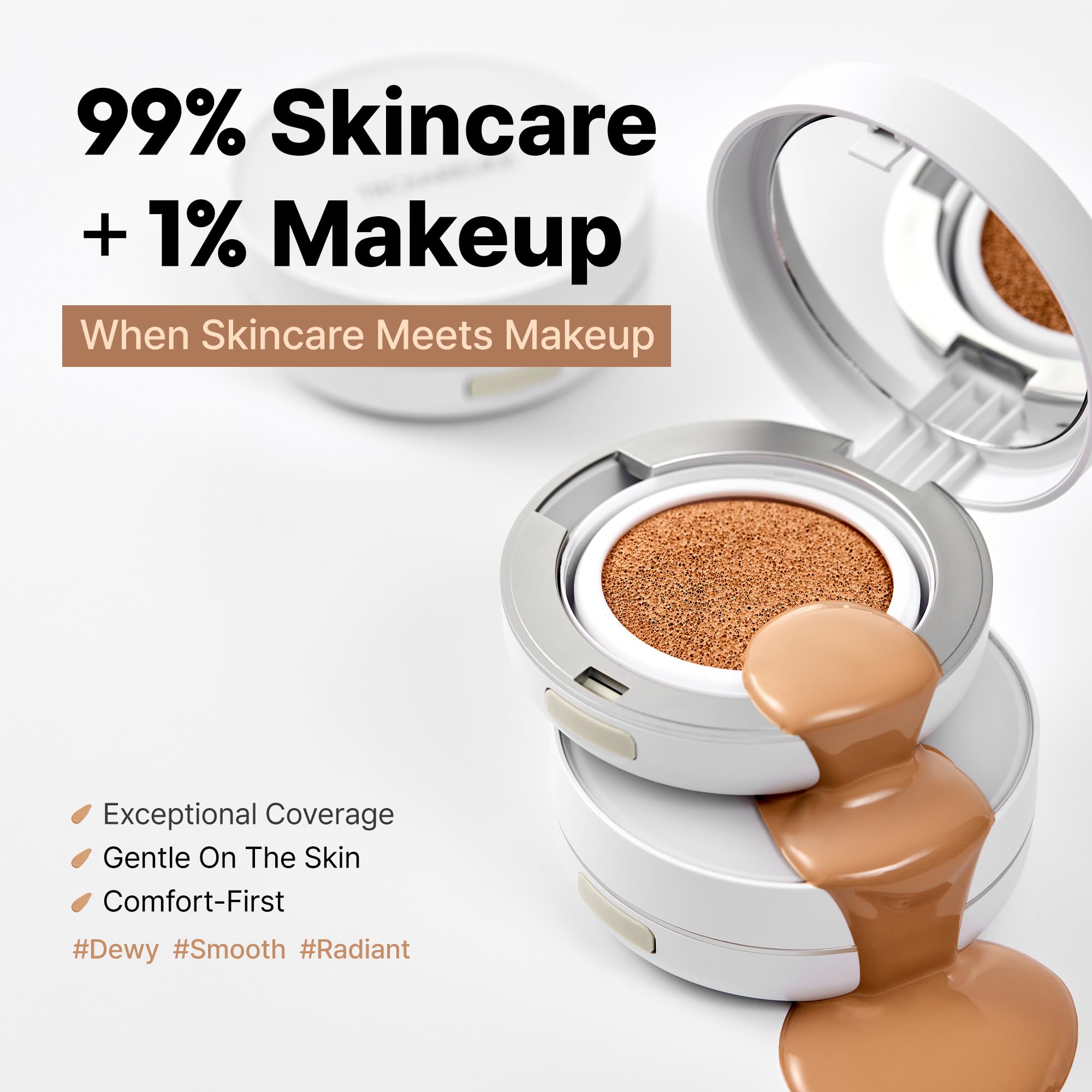 Troiareuke A+ Cushion Foundation Shade 21 – Natural Coverage & Moisturizing Finish