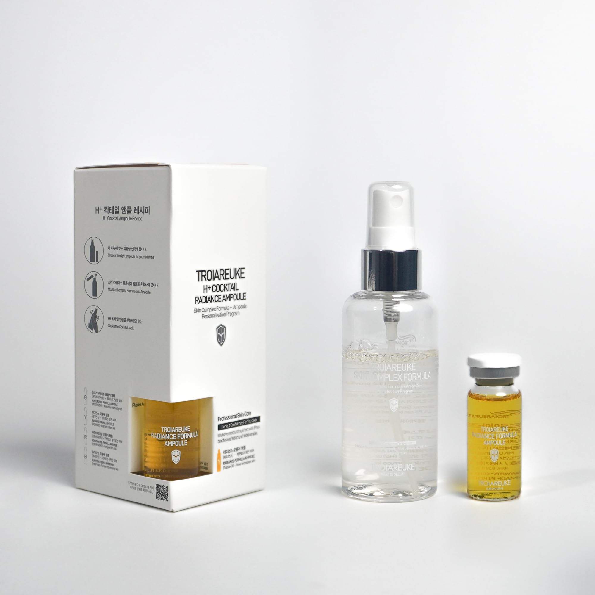TROIAREUKE H+ Cocktail Ampoule Toner – 2.37 Fl Oz (Yellow)