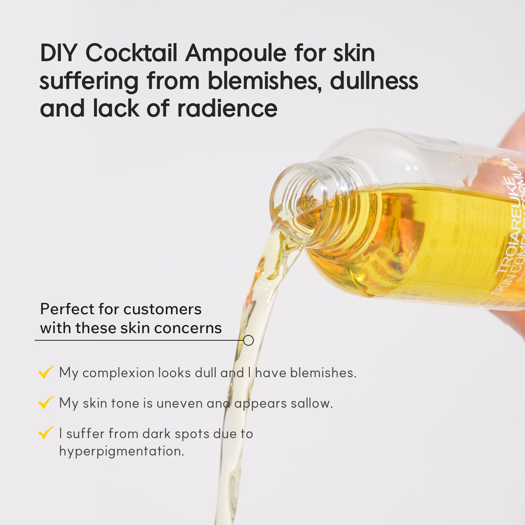 TROIAREUKE H+ Cocktail Ampoule Toner – 2.37 Fl Oz (Yellow)