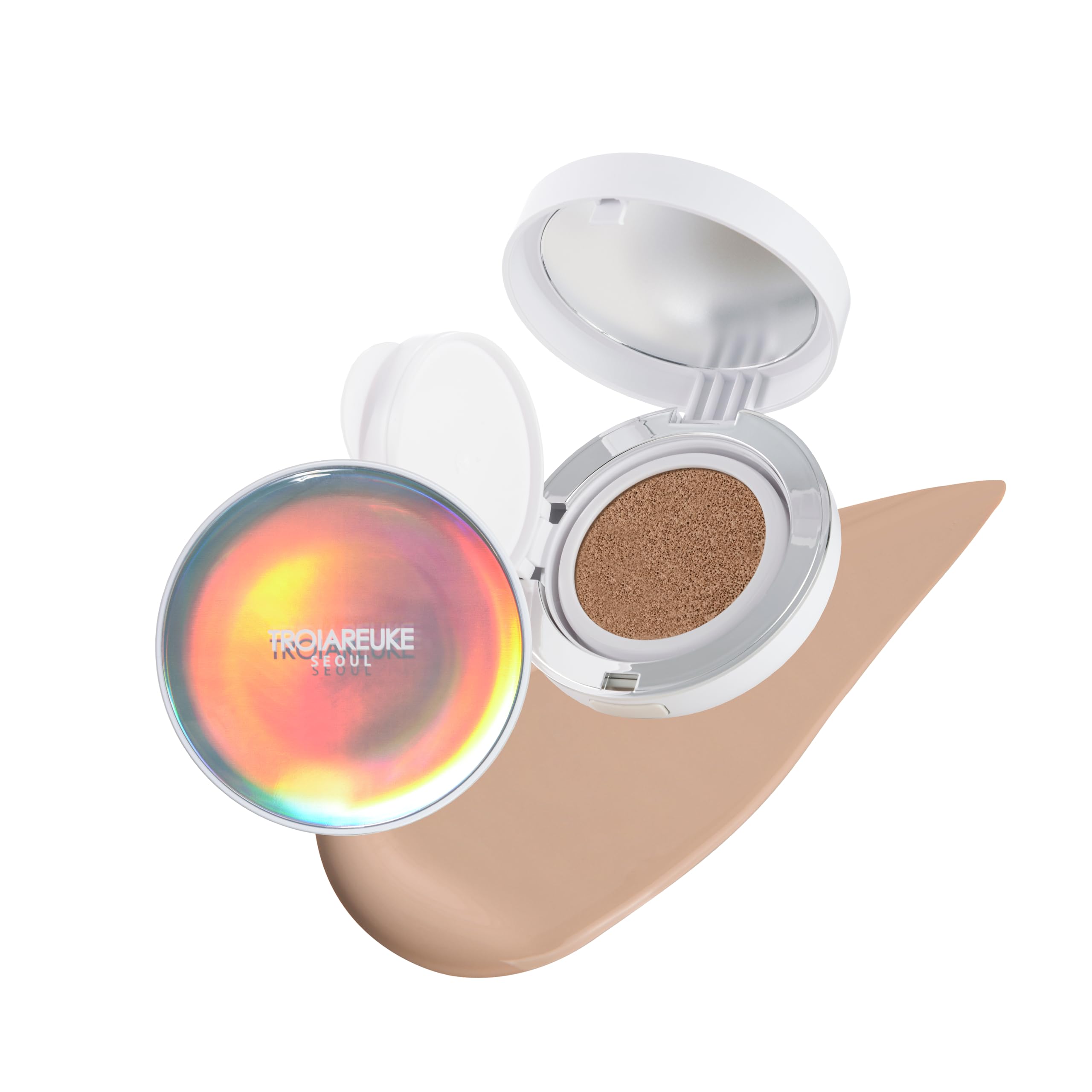 TROIAREUKE Seoul Bridal Cushion Foundation #21 Pink Beige – SPF50+ Hydration
