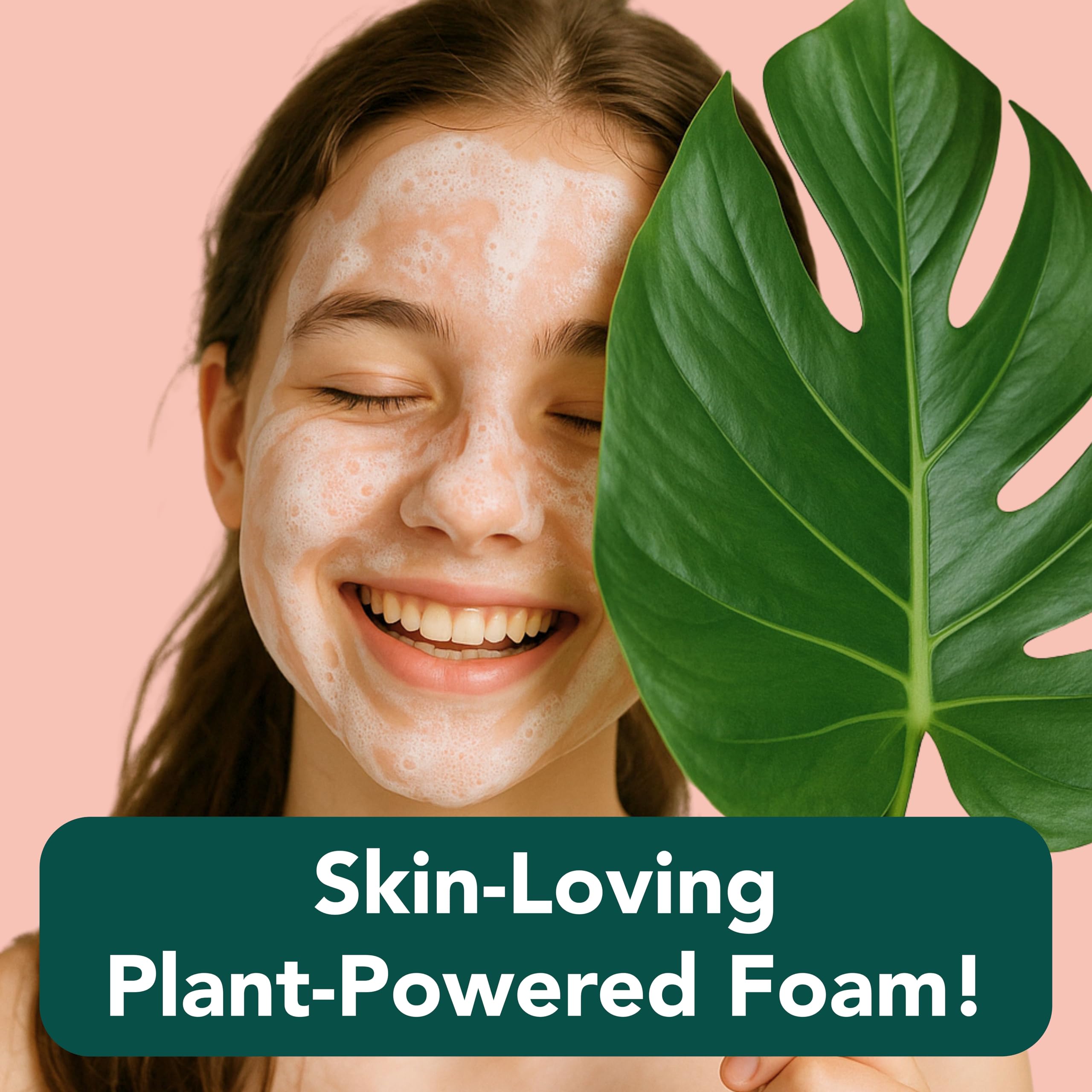 Tropiculture Clean Foaming Face Wash for Teens, Tweens & Kids | Bright Berry Hydrating Facial Cleanser