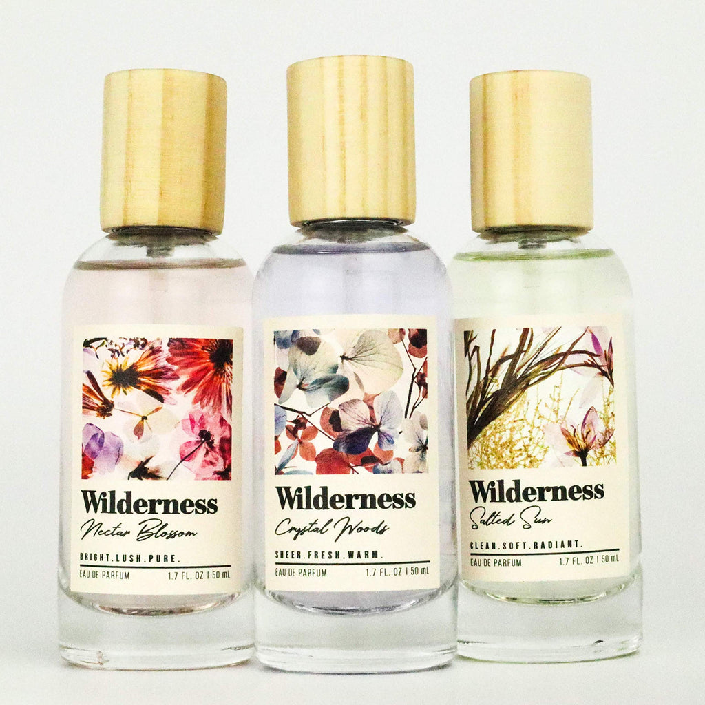Tru Fragrance Beauty Wilderness Crystal Woods EDP – Fresh Floral Eucalyptus & Cedar