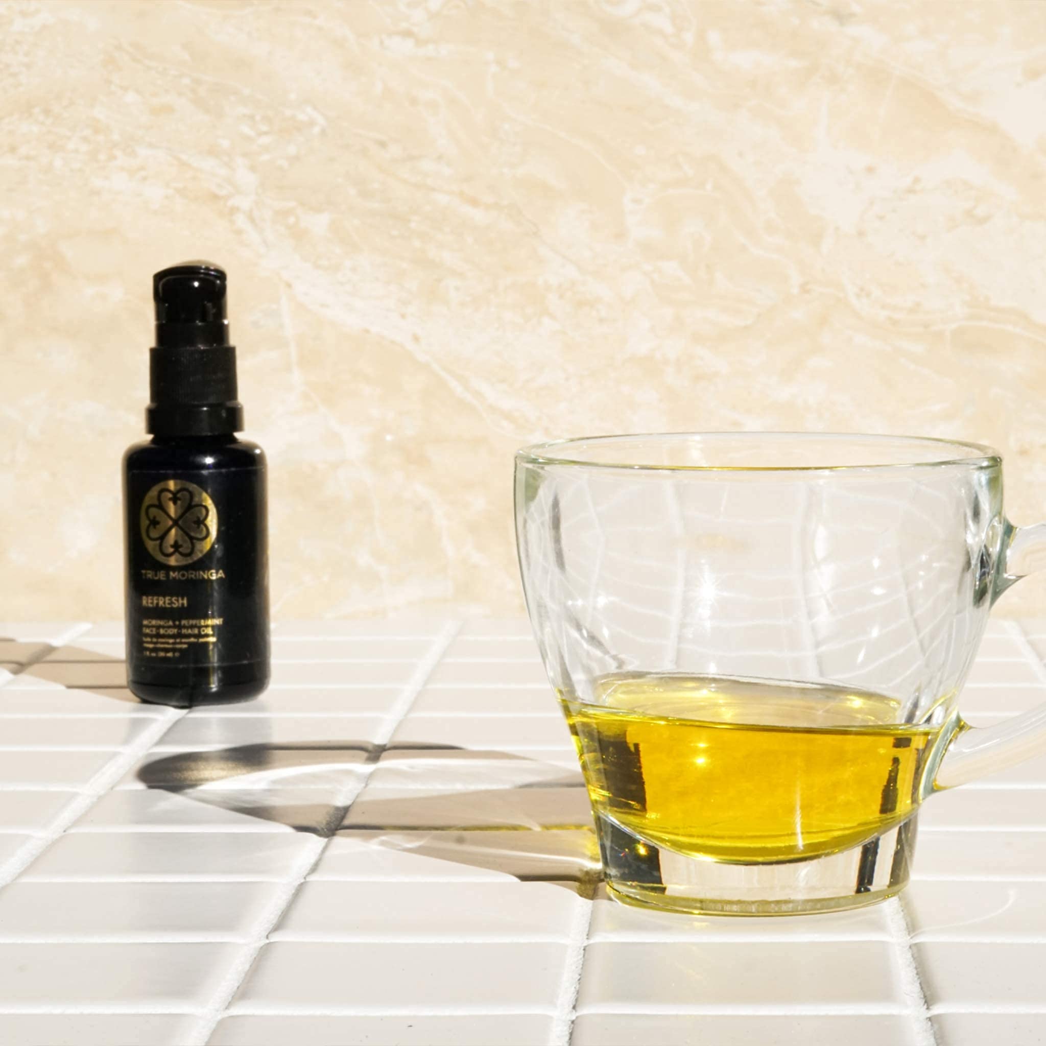 True Moringa Oil – 100% Pure Cold-Pressed Moringa Oil for Face, Body & Hair (30ml) – Lemongrass