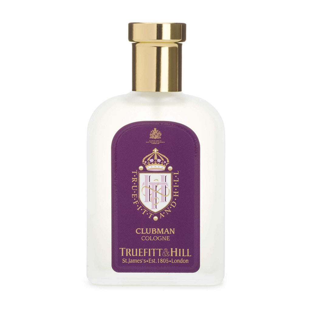 Truefitt & Hill Luxury Cologne – Clubman Scent in a Traditional Etched Atomizer Bottle, 3.38 oz