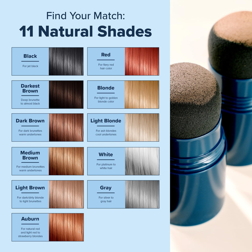 TRUHAIR Jumbo Color & Conceal Waterproof Root Touch Up for Gray Roots — Red