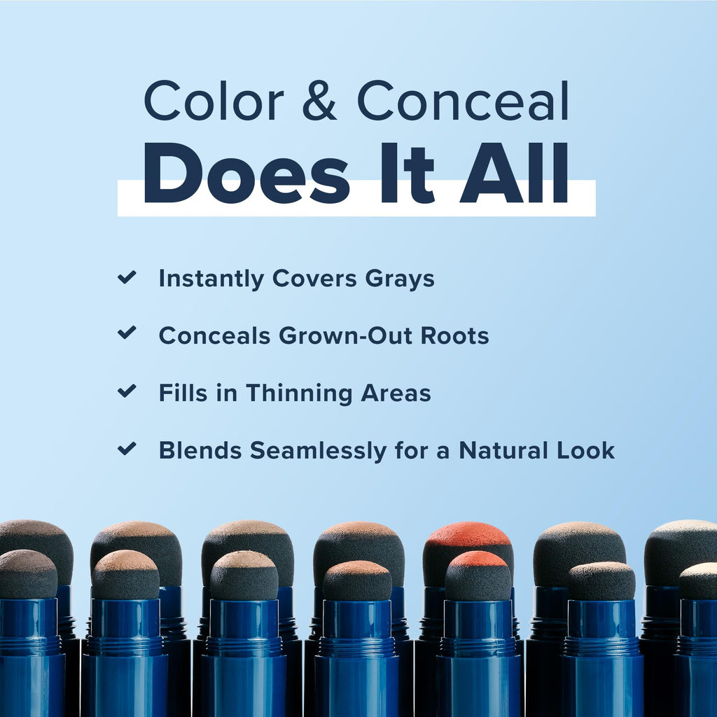 TRUHAIR Jumbo Color & Conceal Waterproof Root Touch Up for Gray Roots — Red