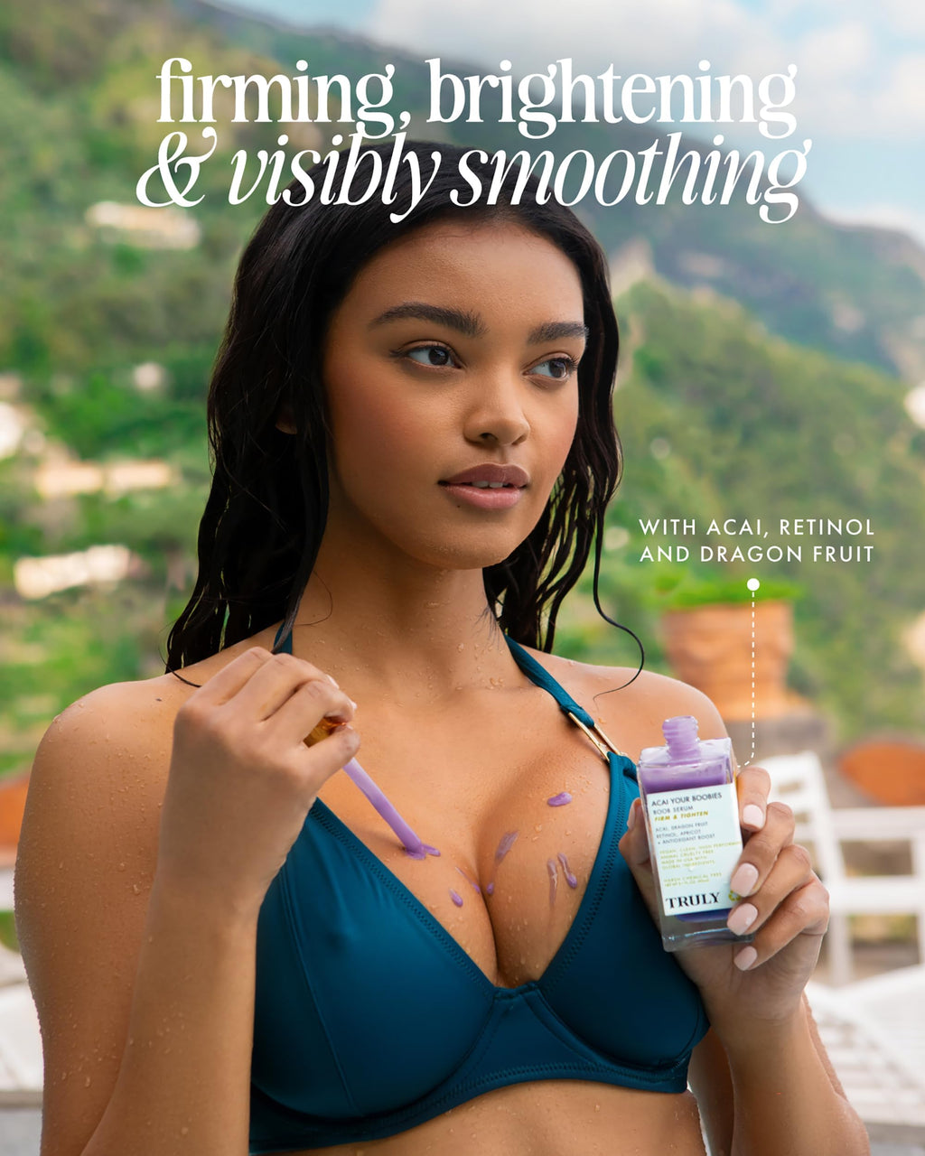 Truly Beauty Acai Your Boobies Serum – Bust Firming, Skin Elasticity, 3.1 oz