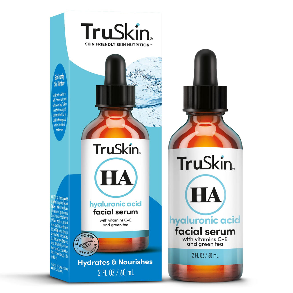 TruSkin Hyaluronic Acid Serum for Face – 7 Ultra-Hydrating Ingredients | 2 oz