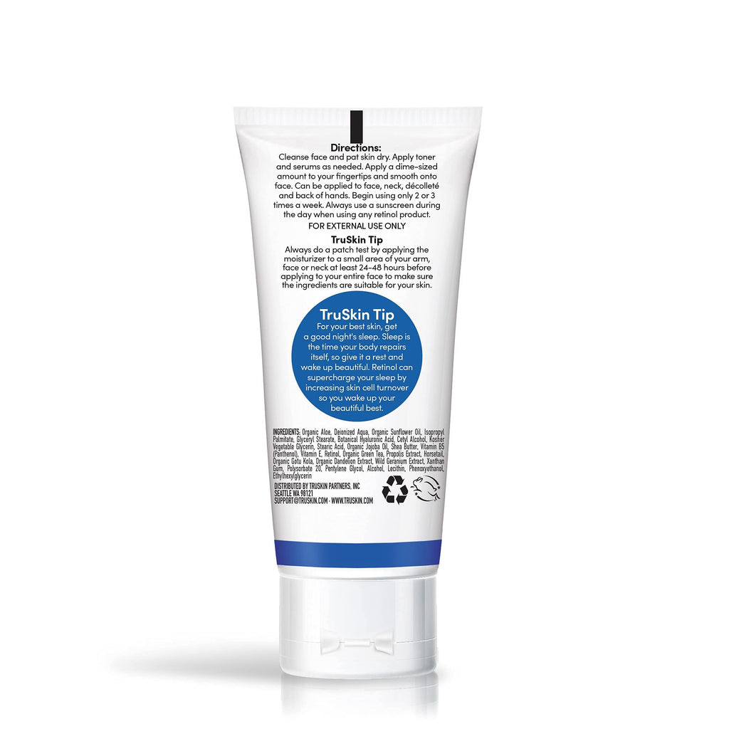 TruSkin Retinol Face Moisturizer with Hyaluronic Acid & Vitamin E – 2 oz