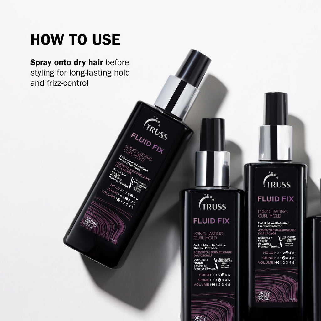 TRUSS Fluid Fix – Long-Lasting Curl Definition & Heat Protectant Spray