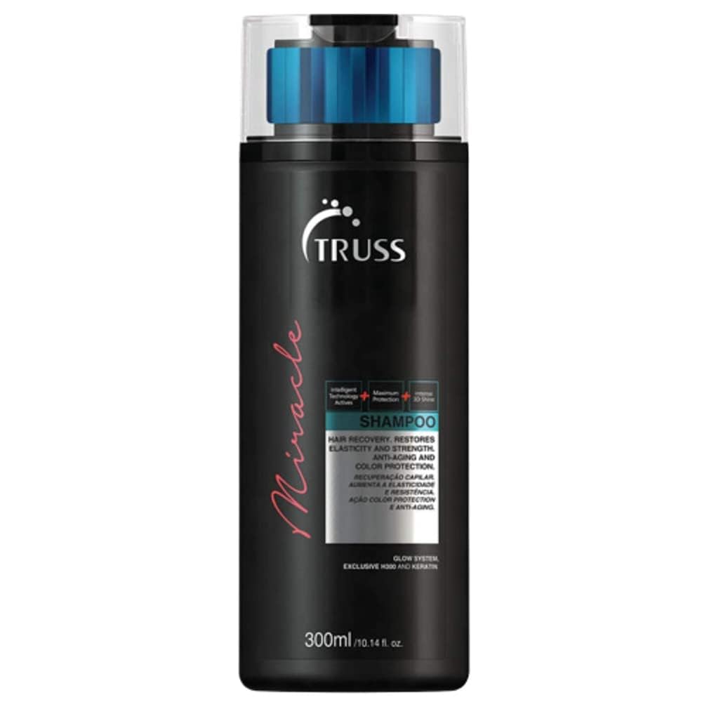 TRUSS Miracle Hair Shampoo — Anti-Aging & Color Protection with Keratin & Vitamin E (10.14 oz)
