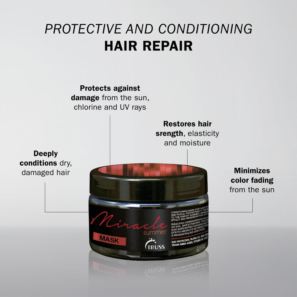 Truss Miracle Summer Mask 6.35oz – Deep Conditioning Hair Mask with UV Filter