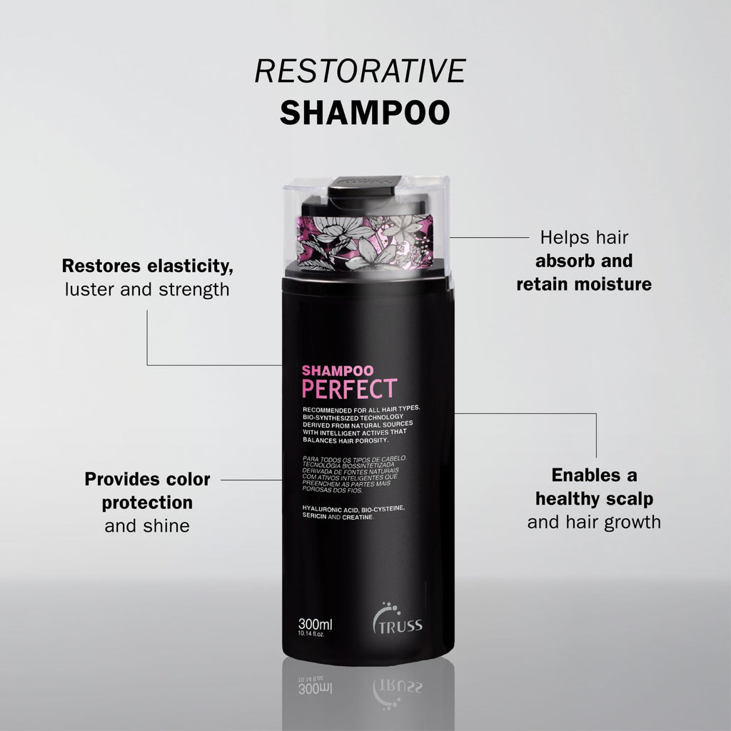 TRUSS Moisturizing Shampoo for Damaged Hair | Gentle Cleanse, Frizz Control & Color Protection