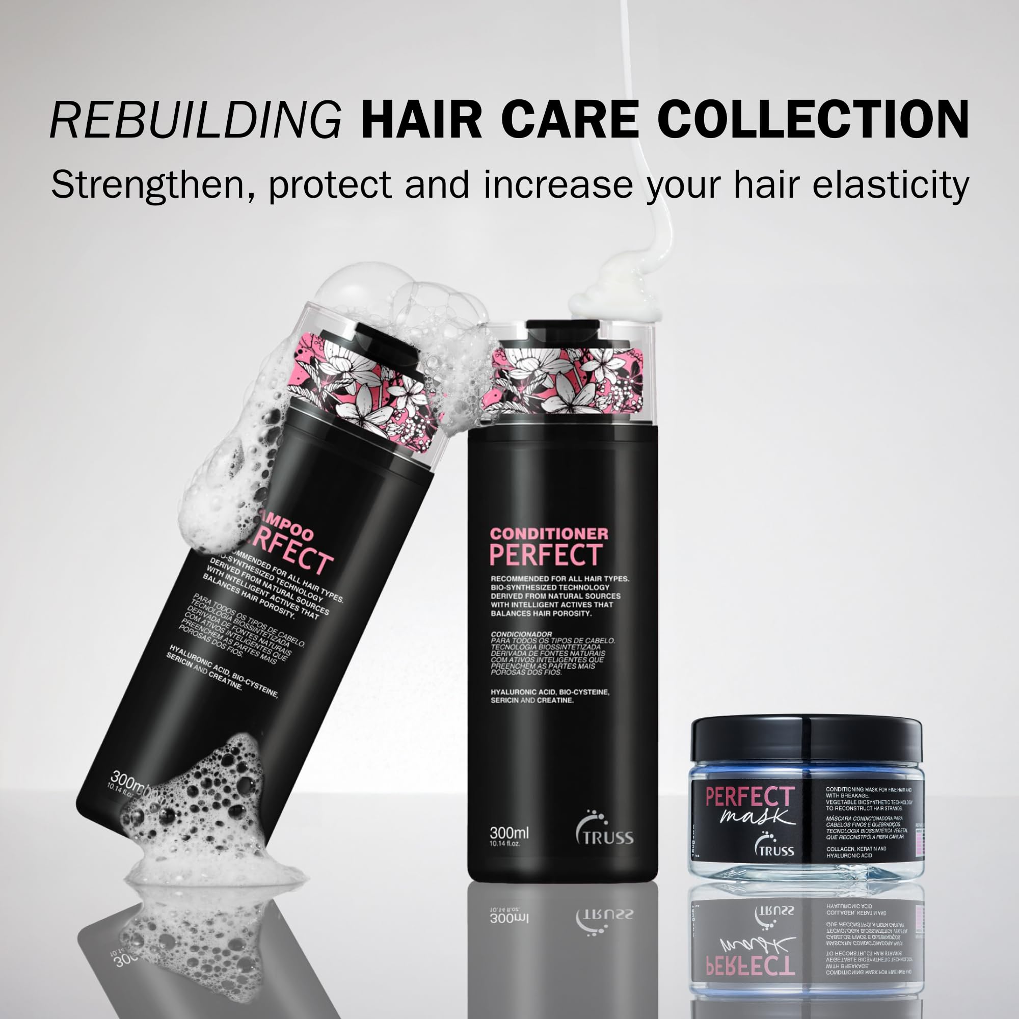 TRUSS Moisturizing Shampoo for Damaged Hair | Gentle Cleanse, Frizz Control & Color Protection