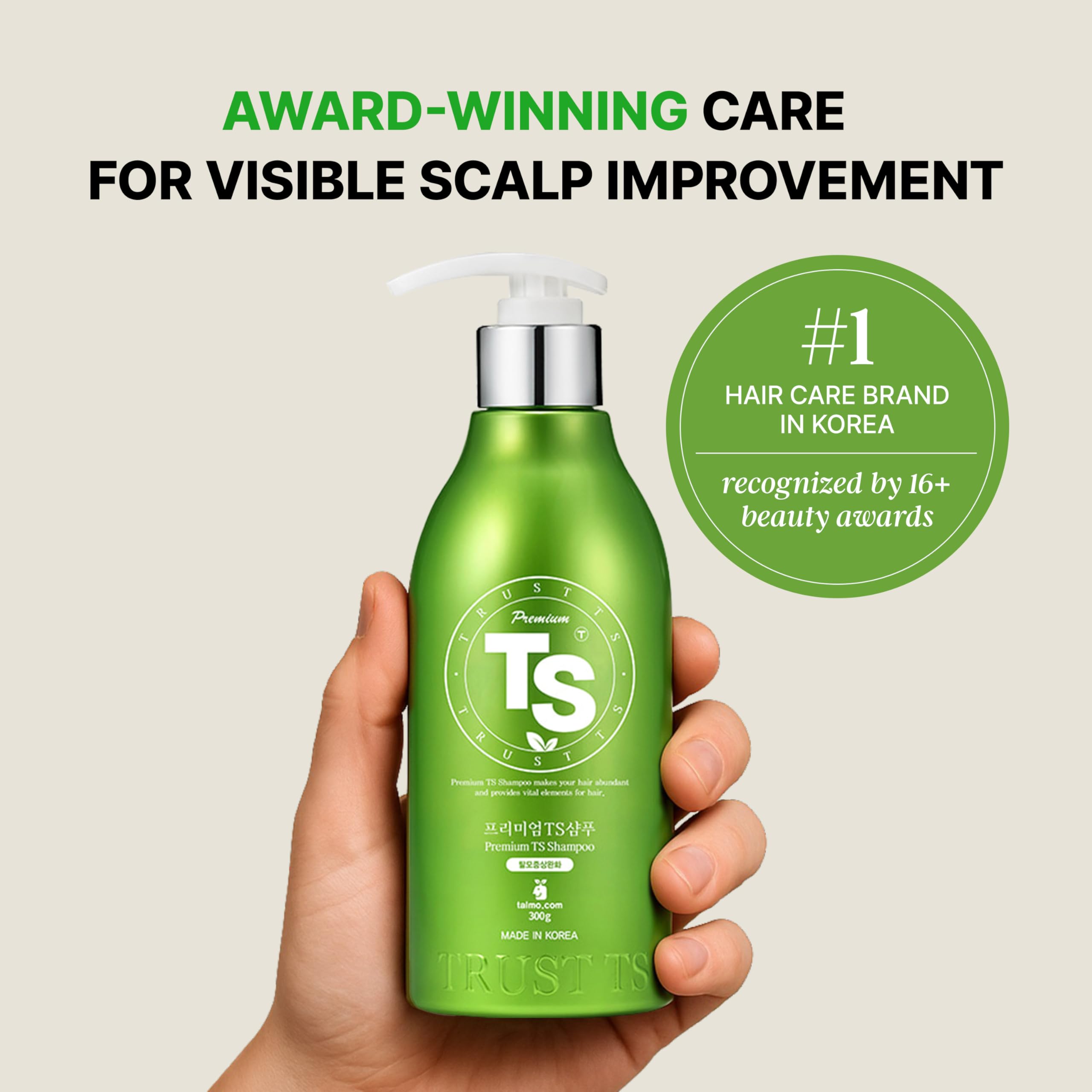 TS SHAMPOO Premium Biotin Shampoo for Hair Support – 10.14 oz / 300 g (Korean formula)