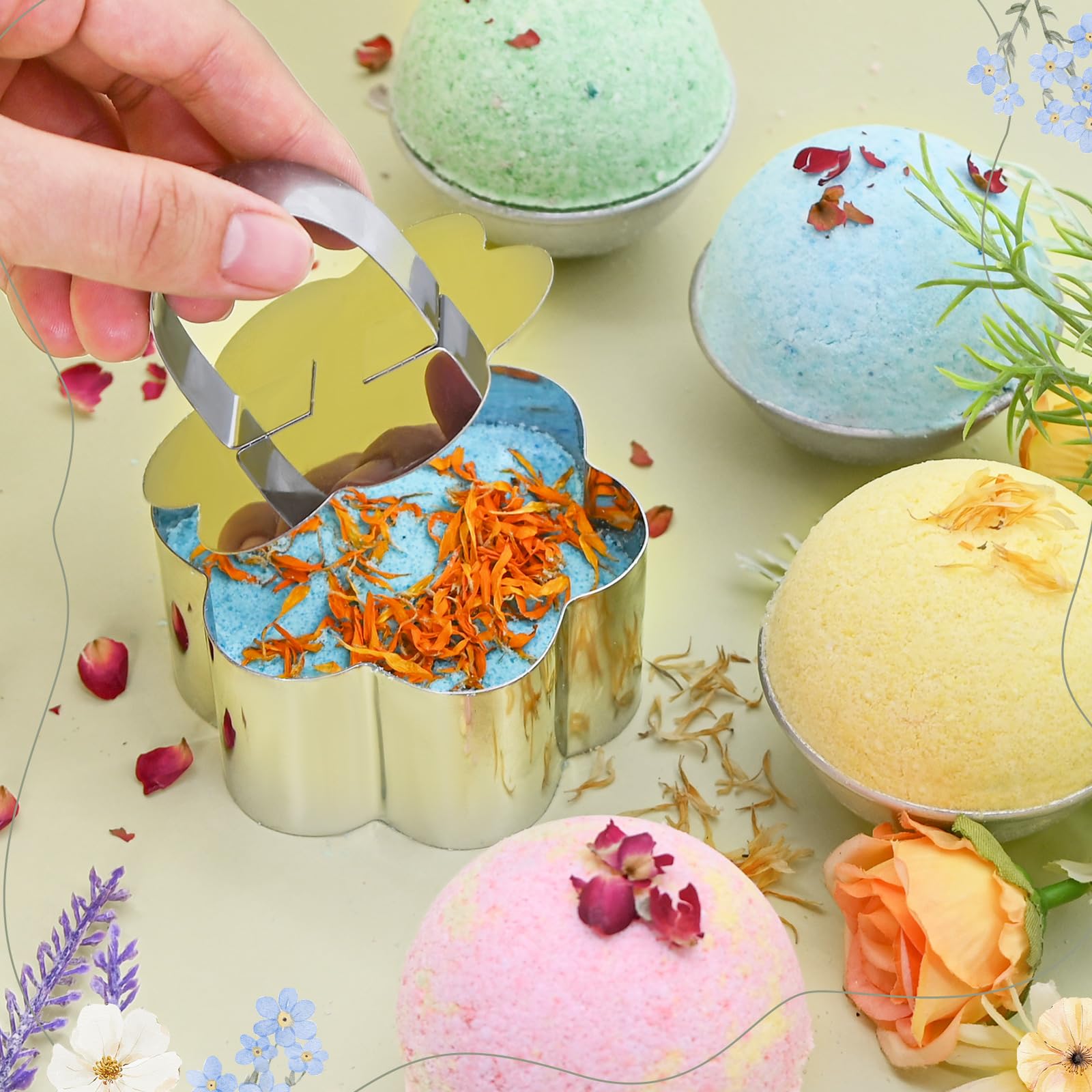 TSVATE Bath Bomb Making Kit – DIY Spa Bombs for Women | Create Colorful Fizz at Home