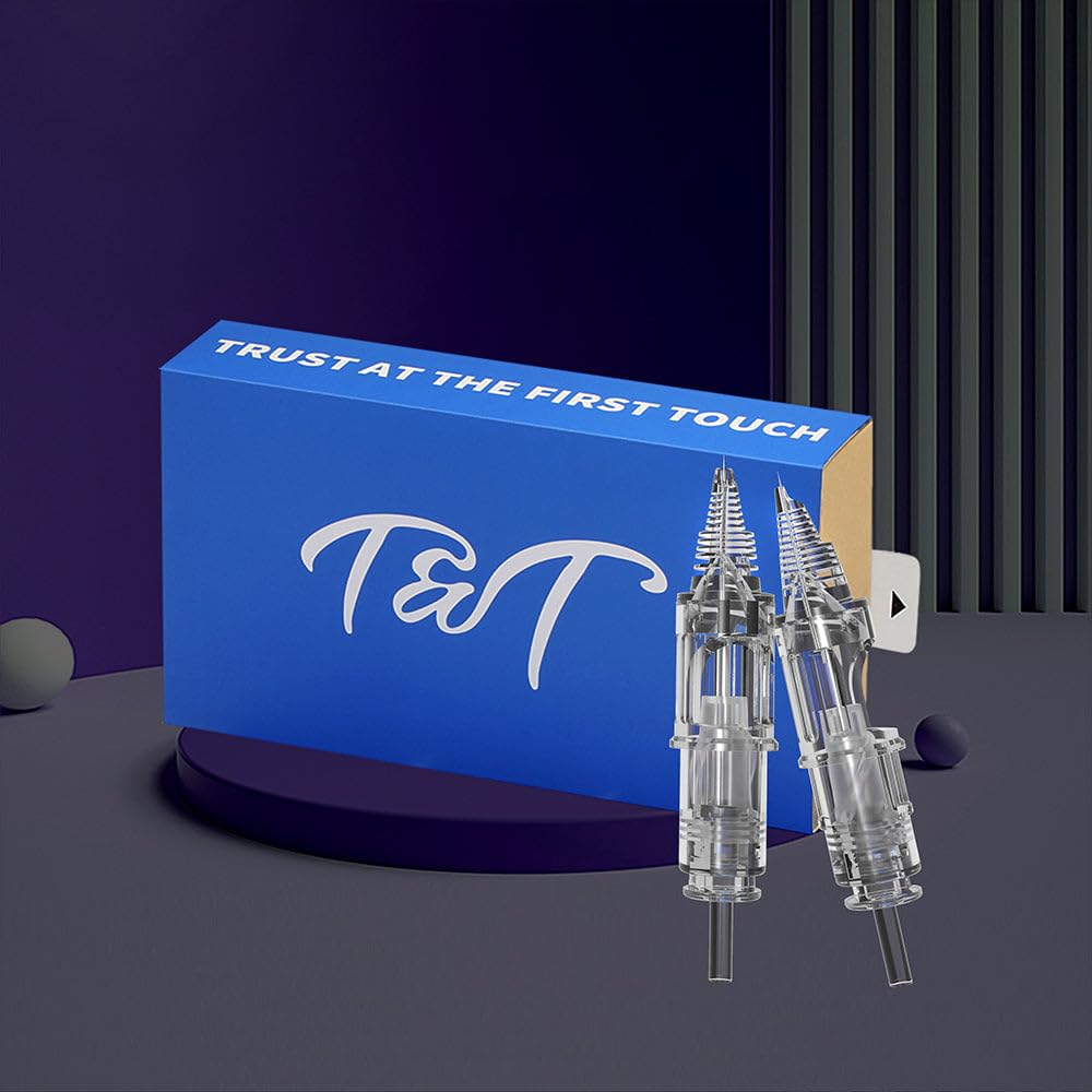 T&T AWE Tattoo Needles – Round Liner, Round Shader & Magnum Cartridges, 20PCS Box | Durable Stainless Steel, AMZ-A1005RL Compatible