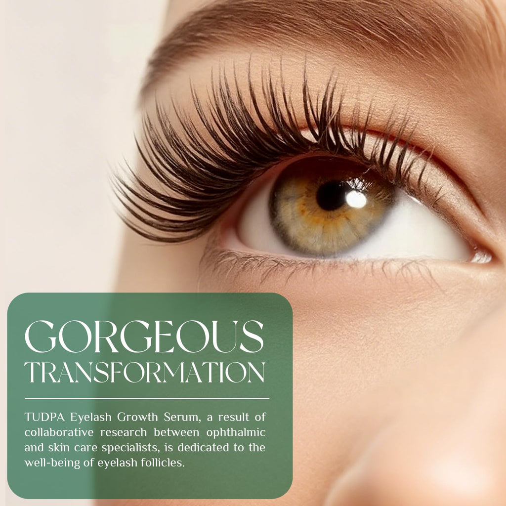 TUDPA Eyelash Growth Serum — Longer, Thicker Lashes Naturally | Vegan & Cruty-Free