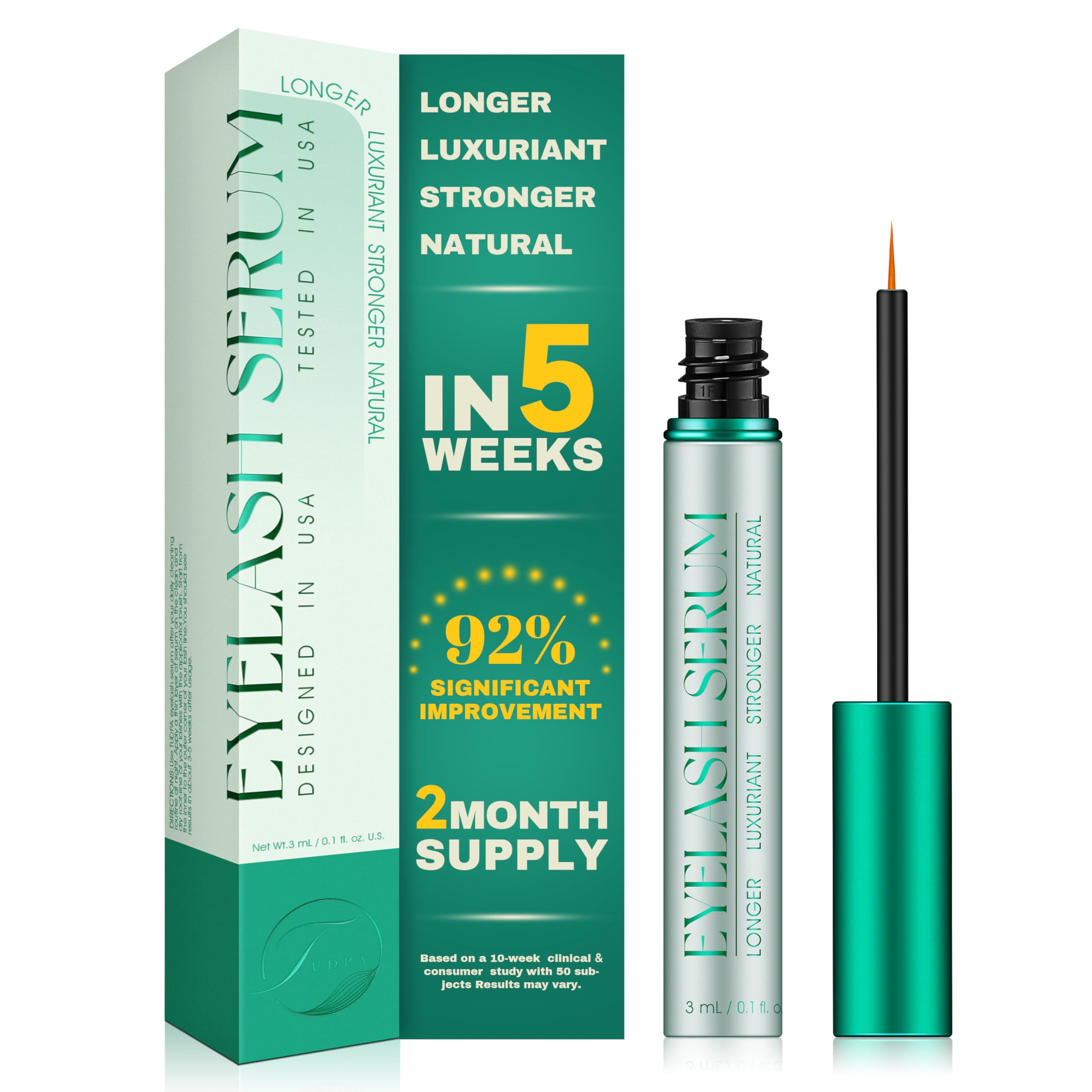 TUDPA Eyelash Growth Serum — Longer, Thicker Lashes Naturally | Vegan & Cruty-Free