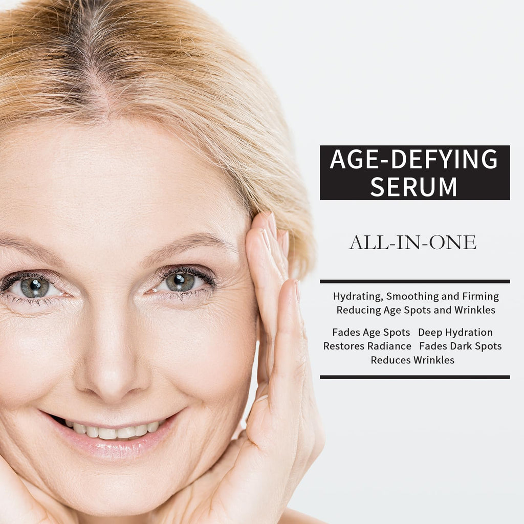 TUJHG Vitamin C Retinol Serum for Face – Brightening & Anti-Aging with HA, Peptides & Collagen, 1.7 fl oz