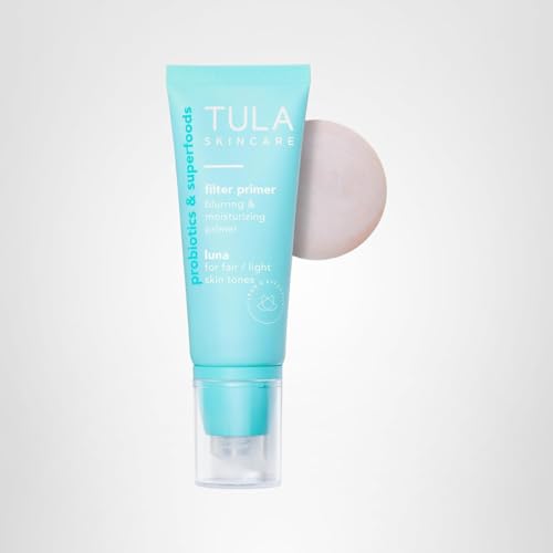 TULA Face Filter Blurring & Moisturizing Primer – Luna | Even Tone, Hydration & Makeup Wear | 1 fl oz