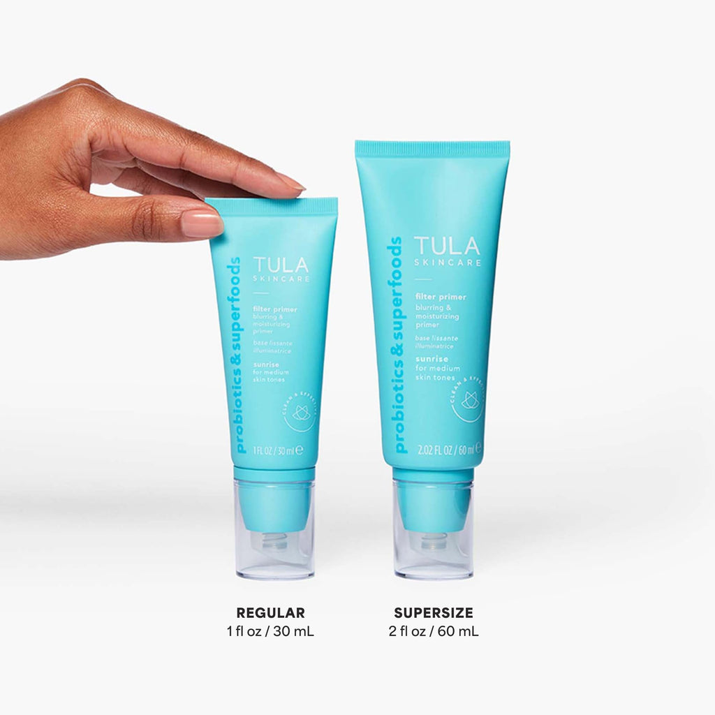 TULA Face Filter Blurring Primer Sunrise – Hydrates & Evens Skin Tone