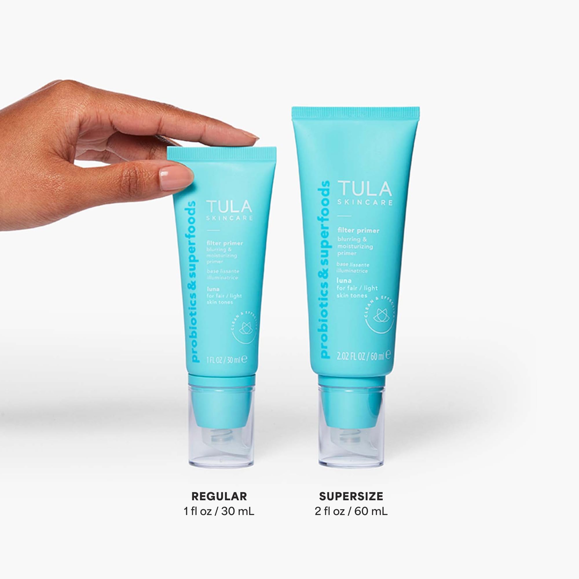 TULA Face Filter Blurring & Moisturizing Primer – Luna | Even Tone, Hydration & Makeup Wear | 1 fl oz