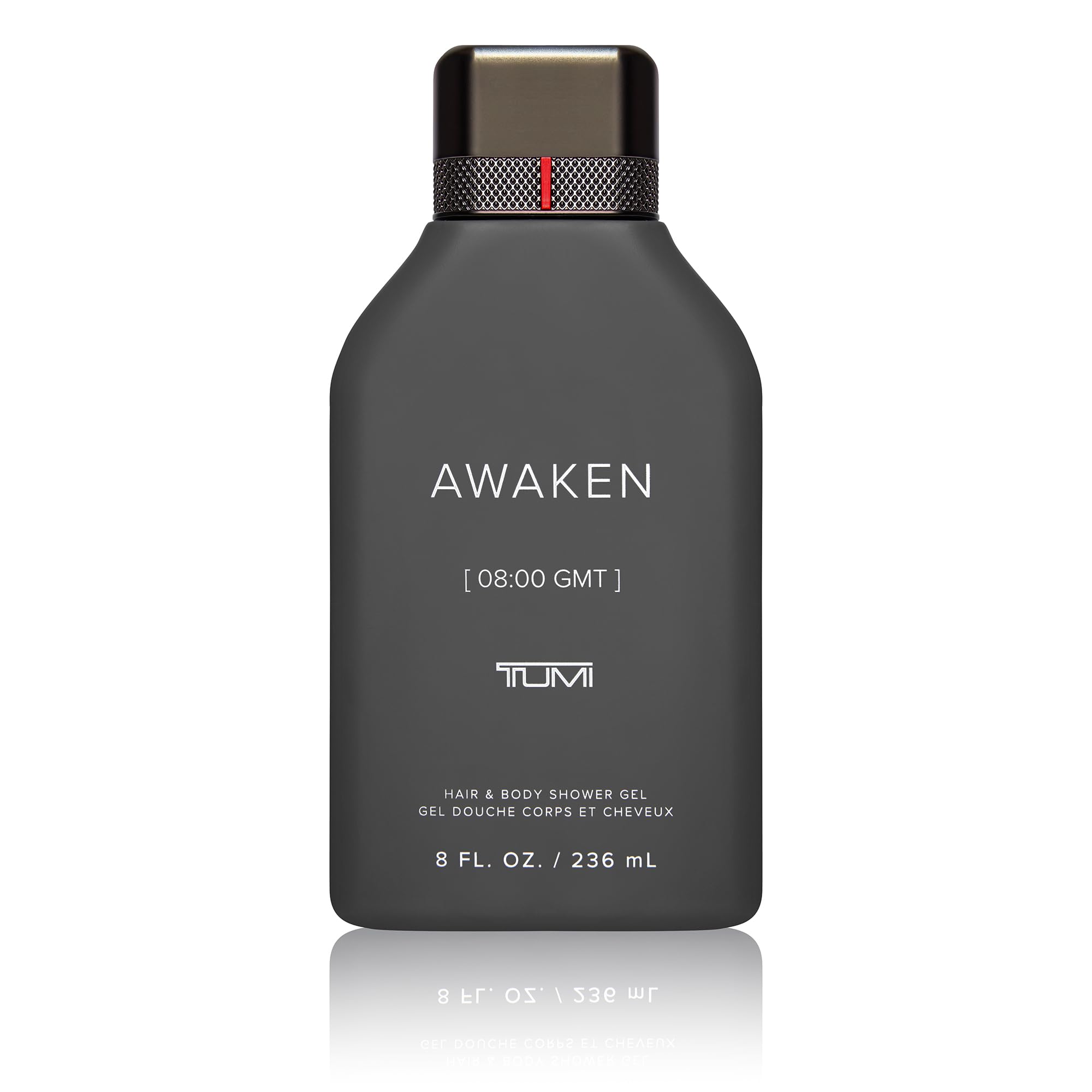 TUMI Awaken [08:00 GMT] Hair & Body Shower Gel - 8 oz / 236 mL | Invigorating Citrus & Woody Scent