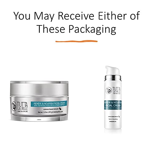 Glycolic Acid Cream 20% AHA with Vitamin Complex — Oil-Free Day & Night Moisturizer | Tutta La Pelle