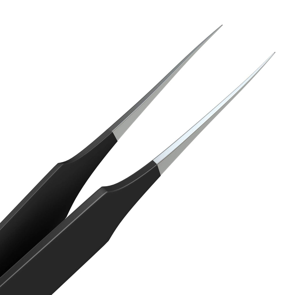 Tweezees Ingrown Hair Tweezers – Pointed Tip, 5-Pack, Black | Precision Stainless Steel