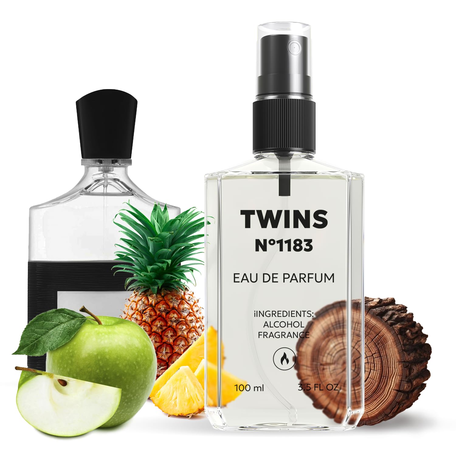 TWINS PARFUM Impression of Aventus | Men’s Eau de Parfum No.1183 | 3.4 oz / 100 ml