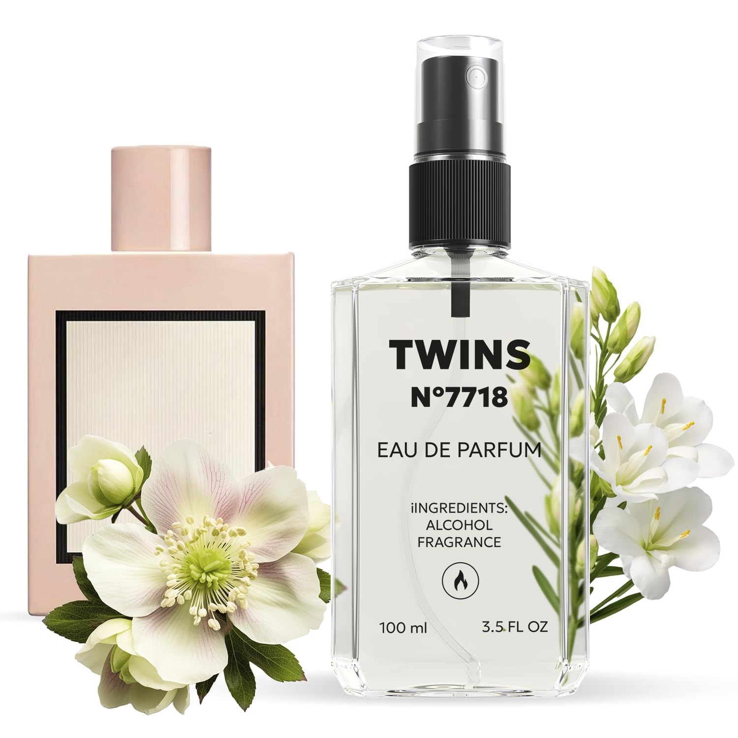 TWINS Impression of Bloom Eau de Parfum for Women – No.7718, 100 ml