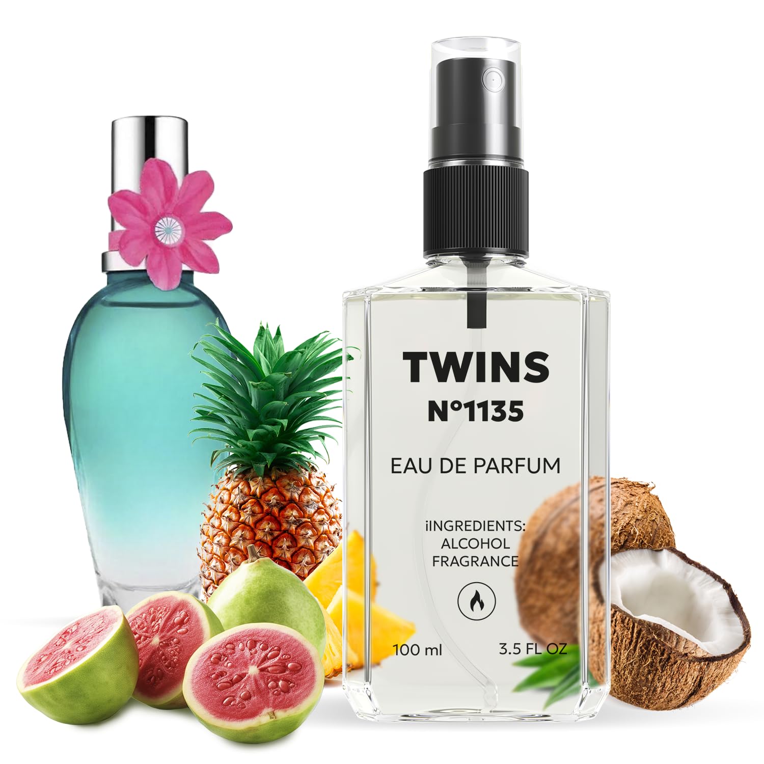 TWINS PARFUM Impression of Born in Paradise – Women’s Eau de Parfum 100 ml (3.4 fl oz) No.1135