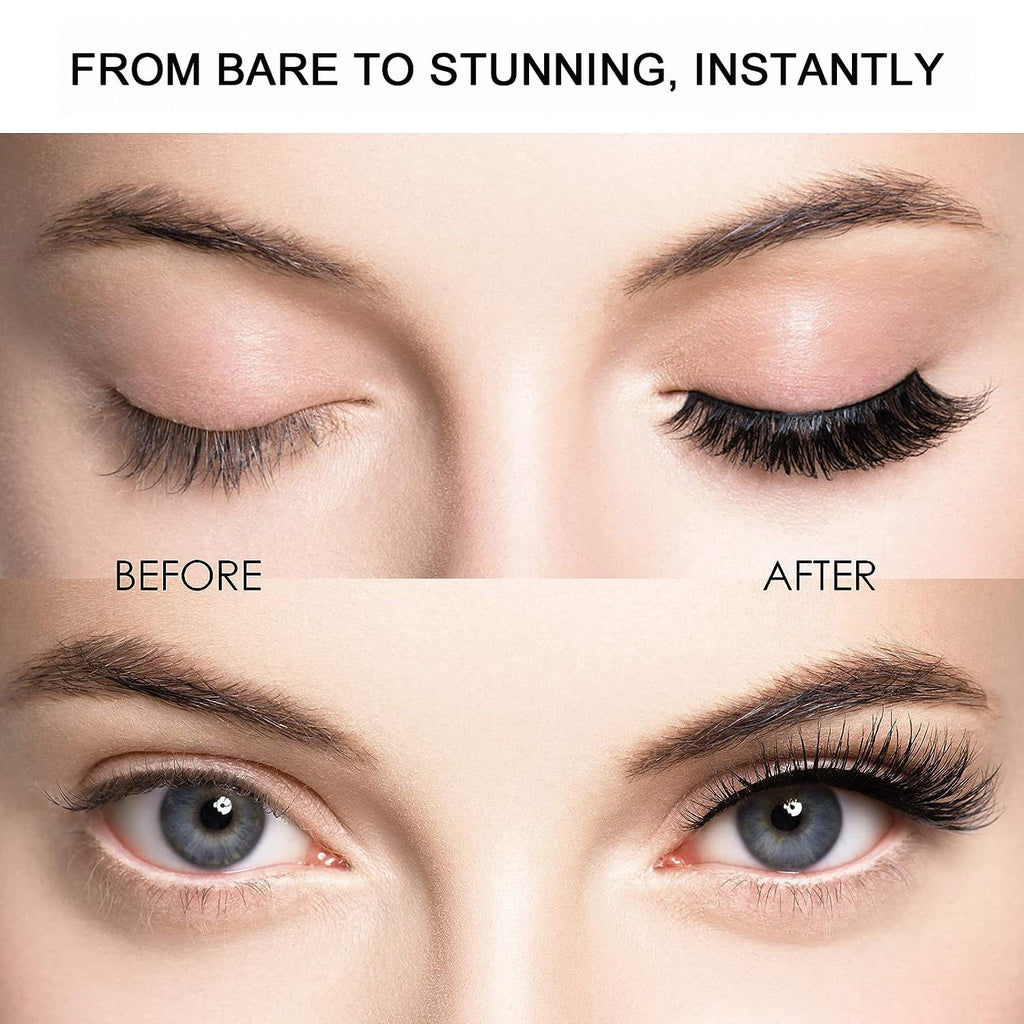 TWMKLP Magnetic Eyelashes with Applicator | 4-Pair Natural Look, Reusable, Glue-Free