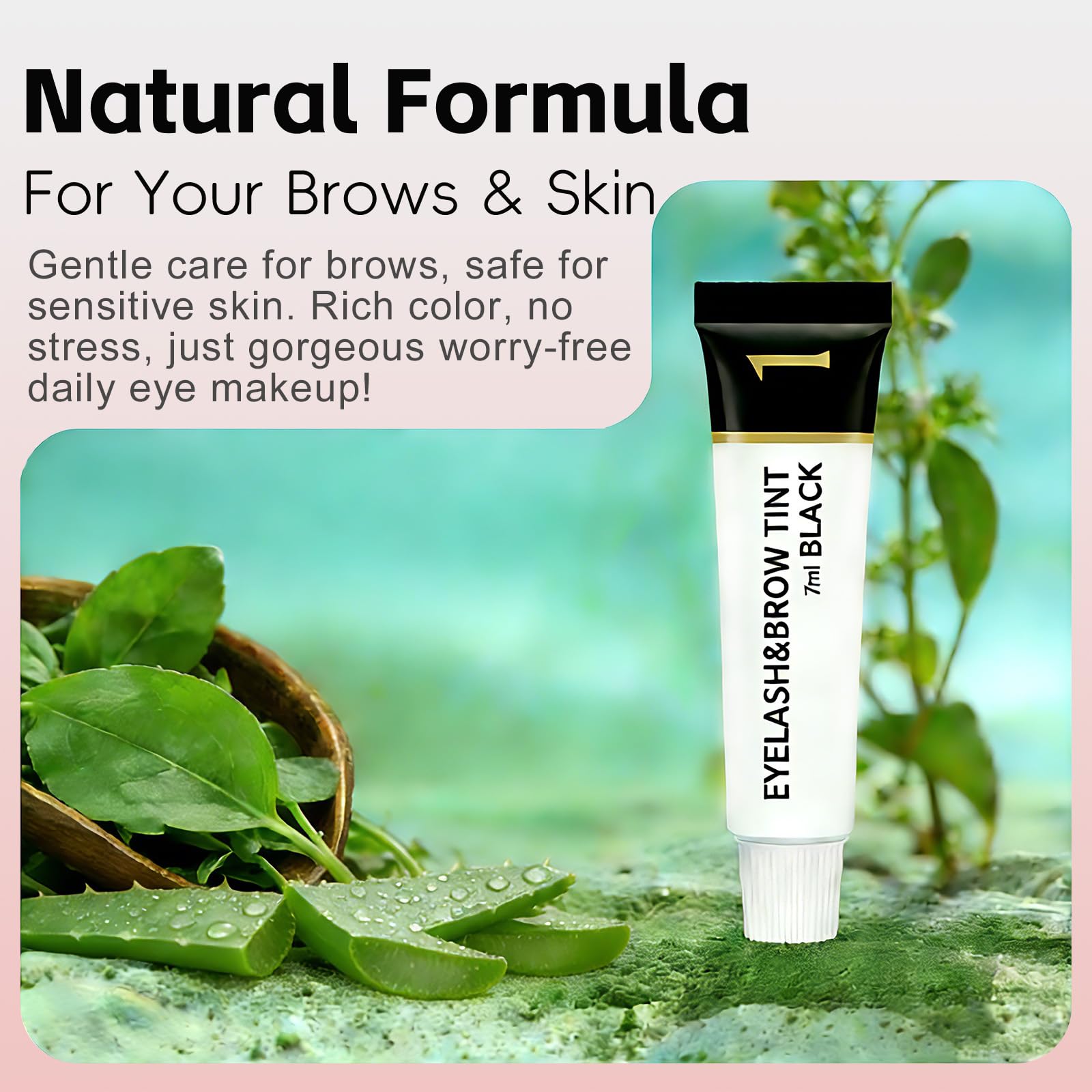 TYAYW Eyelash & Eyebrow Color Kit Coffee – Gentle, Long-Lasting DIY Tint (7ML)