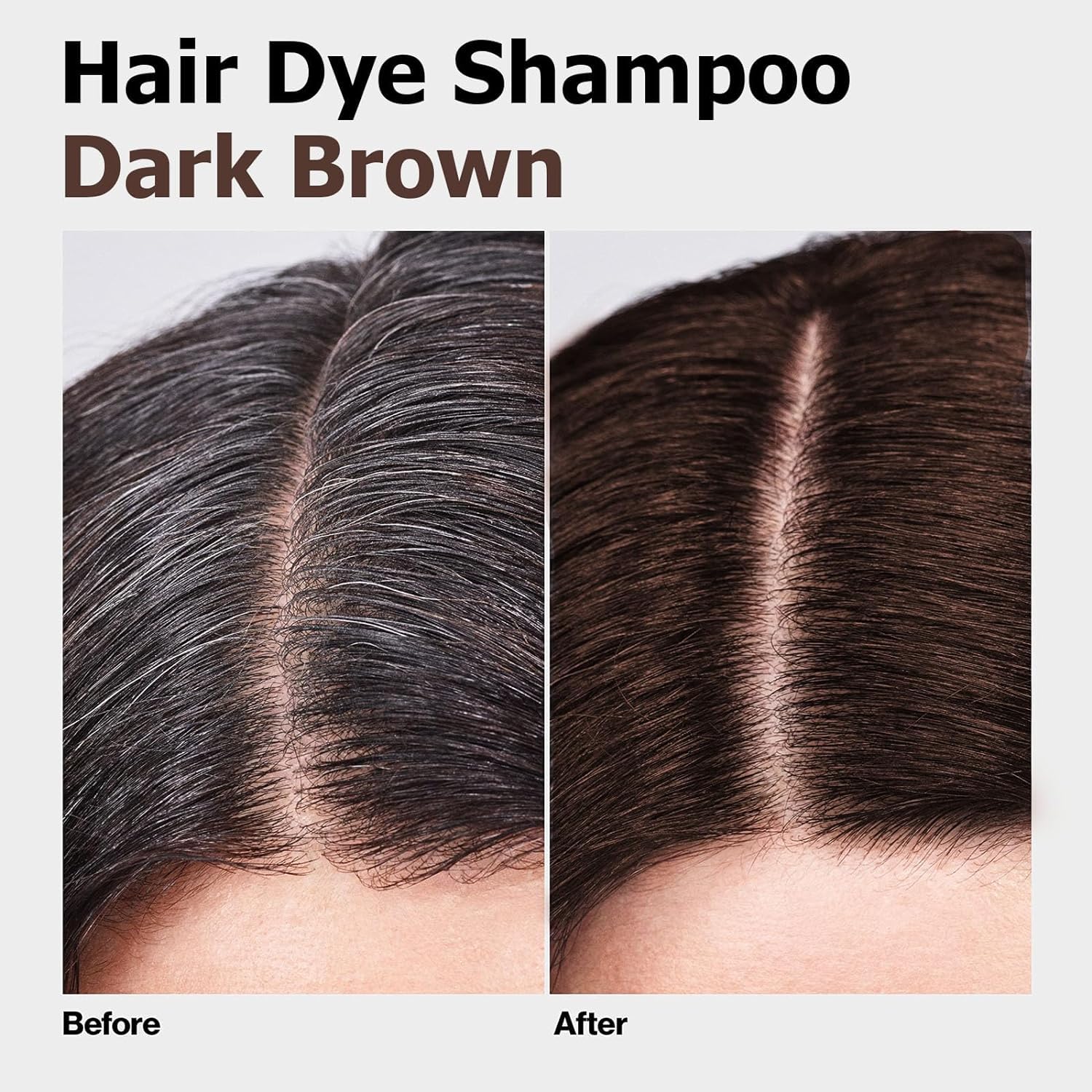 TYAYW Dark Brown Hair Dye Shampoo 3-in-1 for Gray Hair | Natural Color 500ml