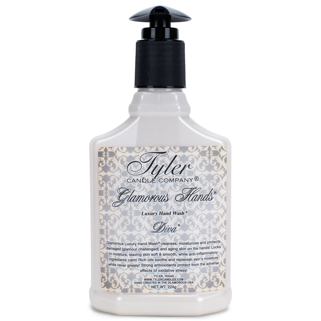 Tyler Glamorous Hands Diva Luxury Hand Wash – 8 oz | TYLER CANDLE COMPANY