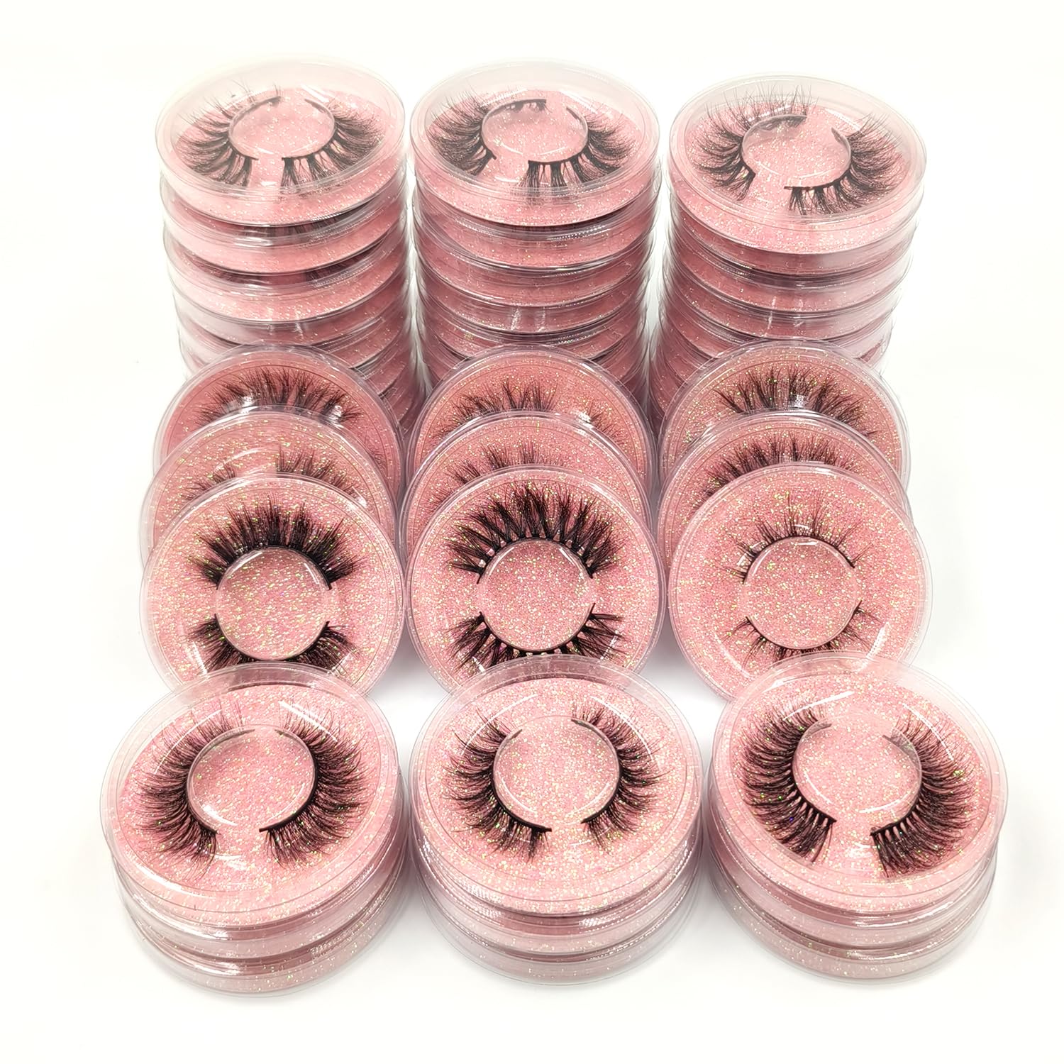 U-Hotmi Wholesale Fales Eyelashes – Mink Lashes Thick 5D Volume Natural Fake Lashes Pack (50 Pairs)