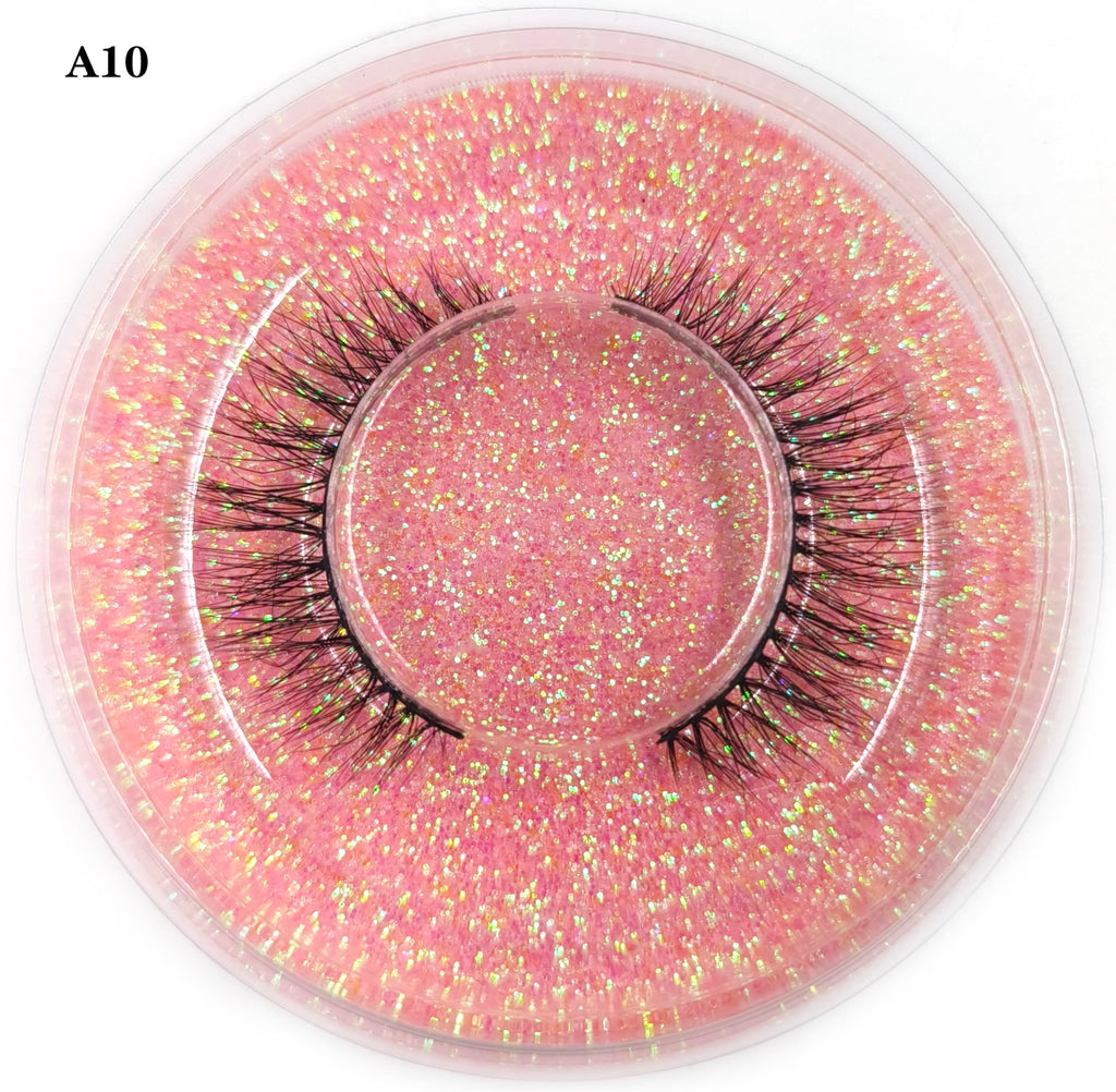 U-Hotmi Wholesale Fales Eyelashes – Mink Lashes Thick 5D Volume Natural Fake Lashes Pack (50 Pairs)
