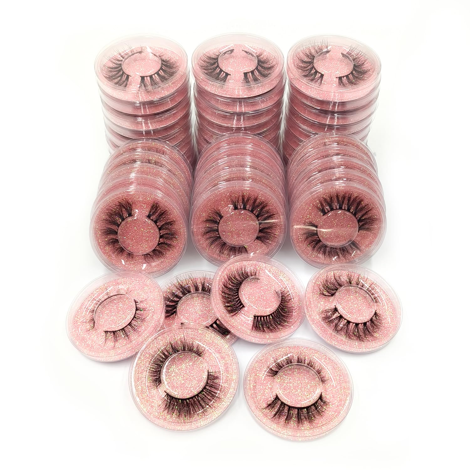 U-Hotmi Wholesale Fales Eyelashes – Mink Lashes Thick 5D Volume Natural Fake Lashes Pack (50 Pairs)