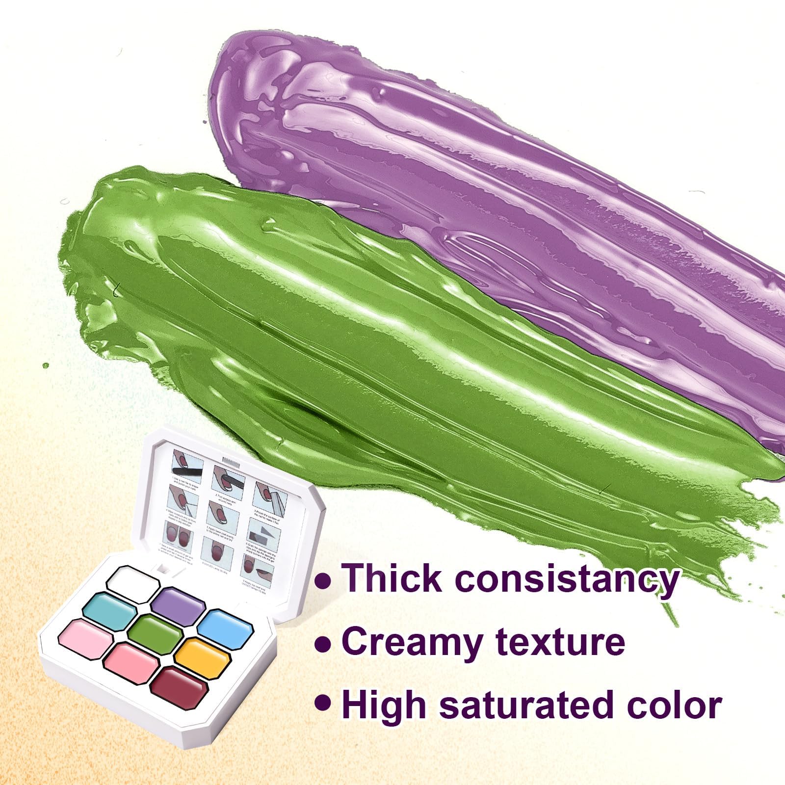 U-Shinein Gradient Painting Gel — 9-Color Ombre Nail Kit for Vibrant Designs