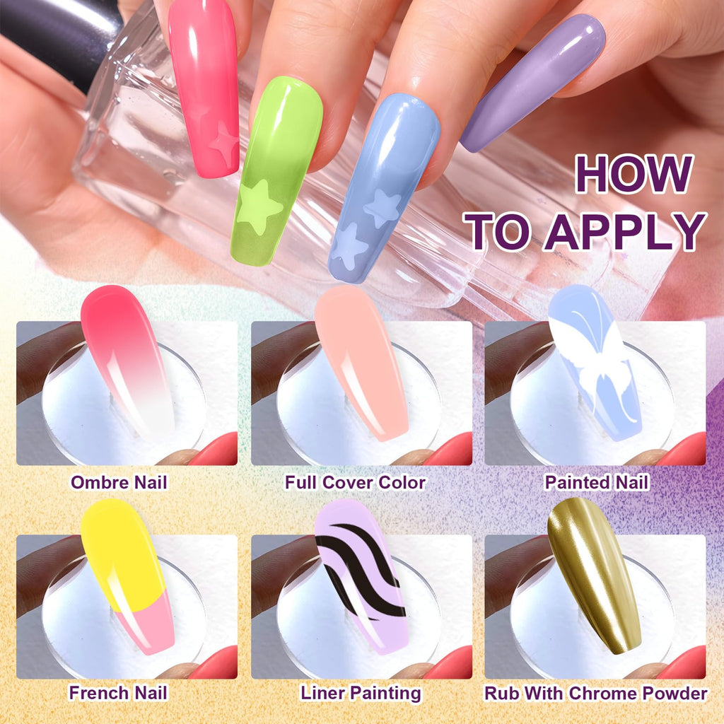U-Shinein Gradient Painting Gel — 9-Color Ombre Gel Nail Polish Set for Nail Art