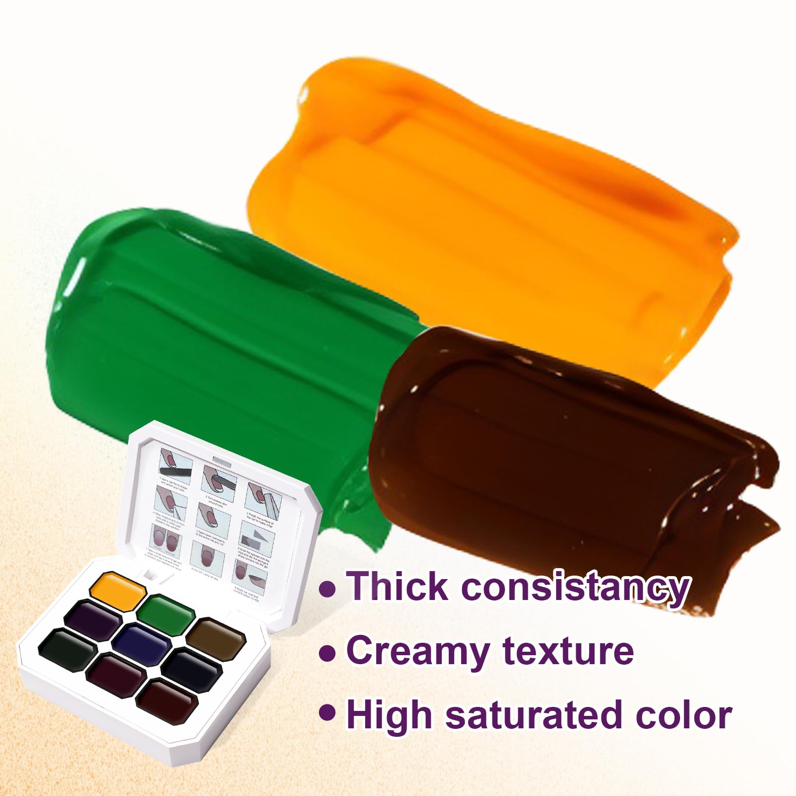 U-Shinein Gradient Painting Gel – 9-Color Ombre Gel Nail Polish Set for French Nails & Nail Art