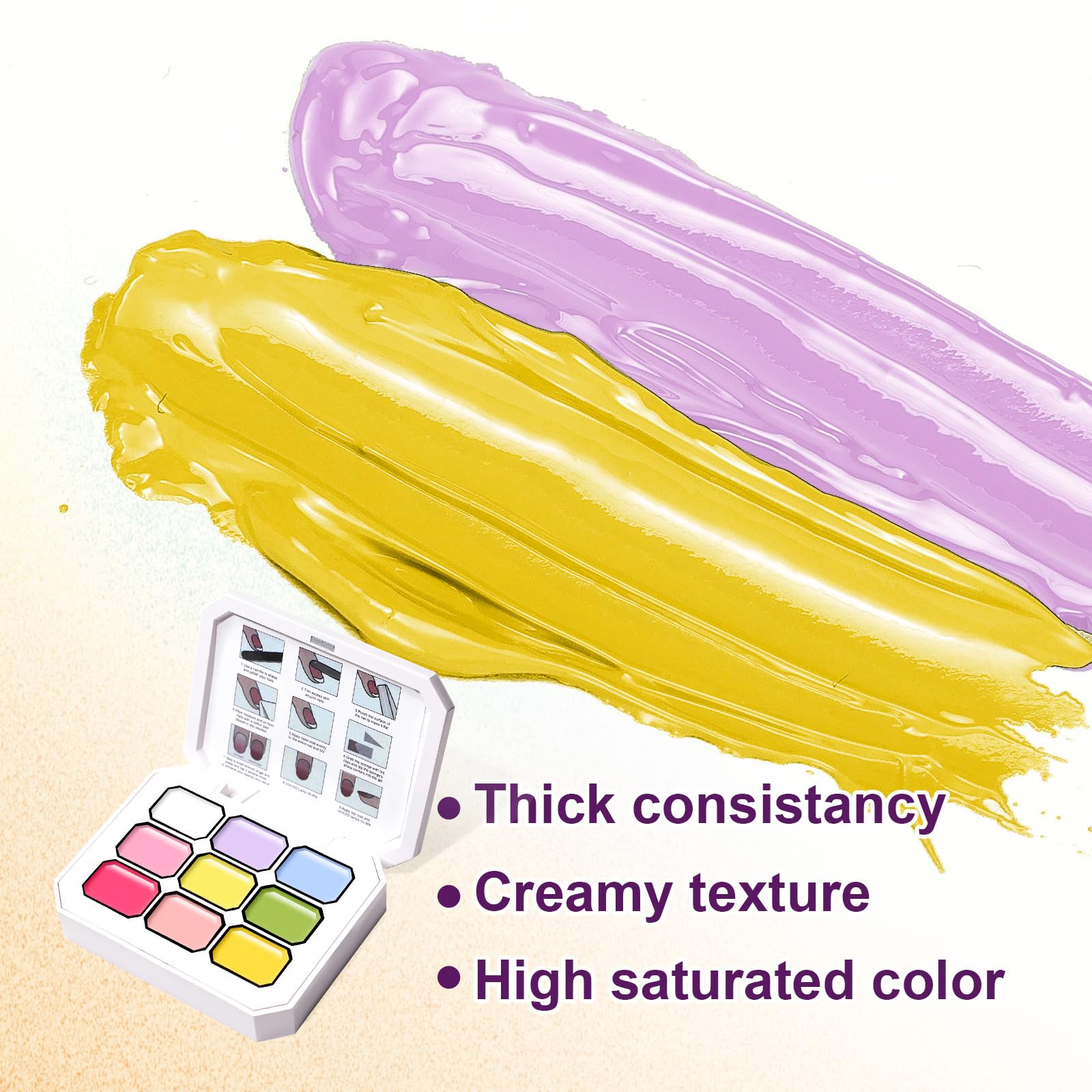 U-Shinein Gradient Painting Gel — 9-Color Ombre Gel Nail Polish Set for Nail Art