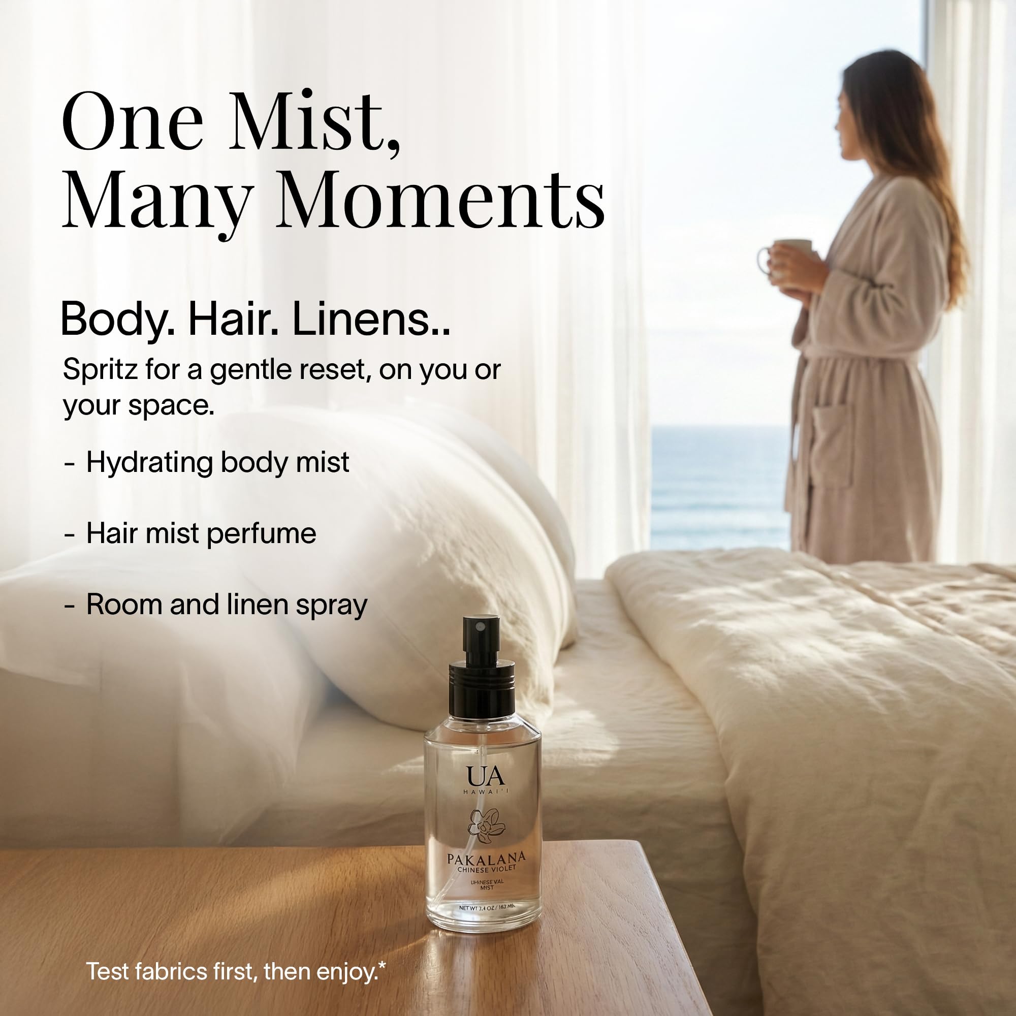 Ua Body Pakalana Chinese Violet Body & Hair Mist – Hawai'i, Alcohol-Free