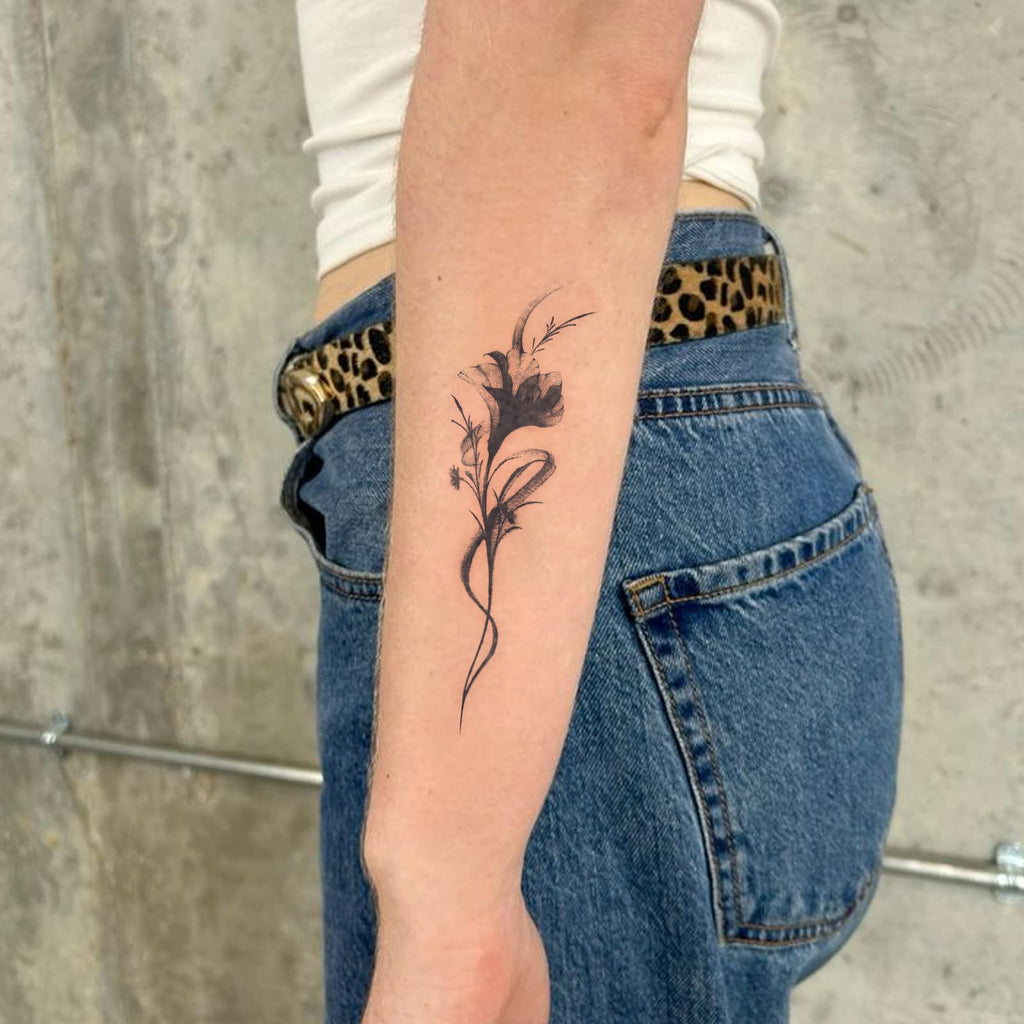 UBICA Semi Permanent Tattoos – Sun & Moon and Flower (2 Sheets) | Lasts 7-15 Days, Water-Resistant, Realistic