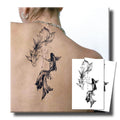 UBICA Semi Permanent Tattoo 2 Sheets – Lucky Koi Fish, Waterproof, Develops in 48H, Lasts 1–2 Weeks