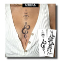 UBICA Semi Permanent Tattoos – 2 Sheets (Snake, Thorns, Eye) 1-2 Weeks