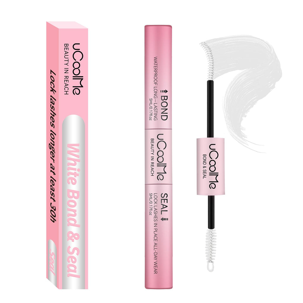 UCOOLME Lash Bond and Seal Waterproof – 10ML 2-in-1 Lash Glue for Clusters