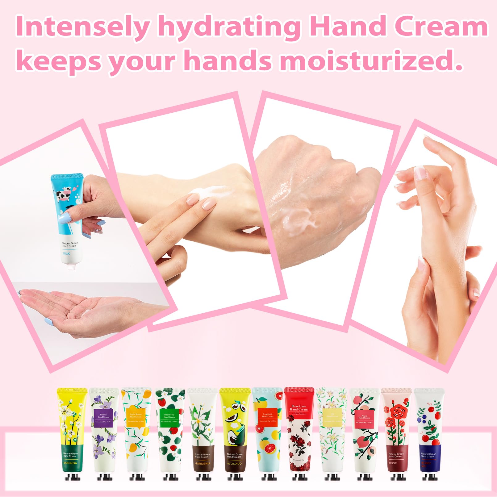 UHBYJM 100-Pack Hand Cream Gift Set – 20 Fragrances, Travel Size Moisturizers